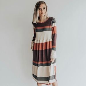 NWT SHOP HENLY striped midi dress